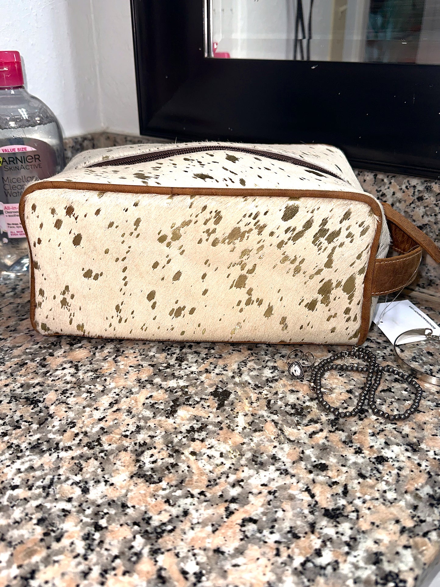 Cowhide Frontier Makeup bag