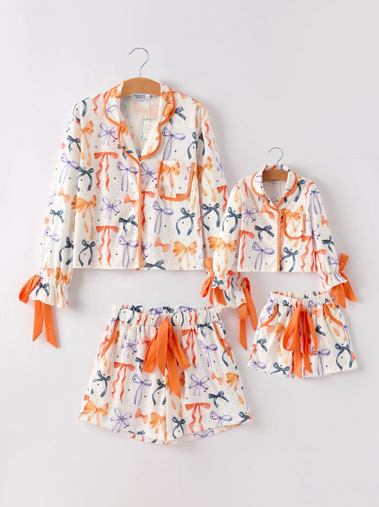 Bow-tiful Halloween Kid PJs
