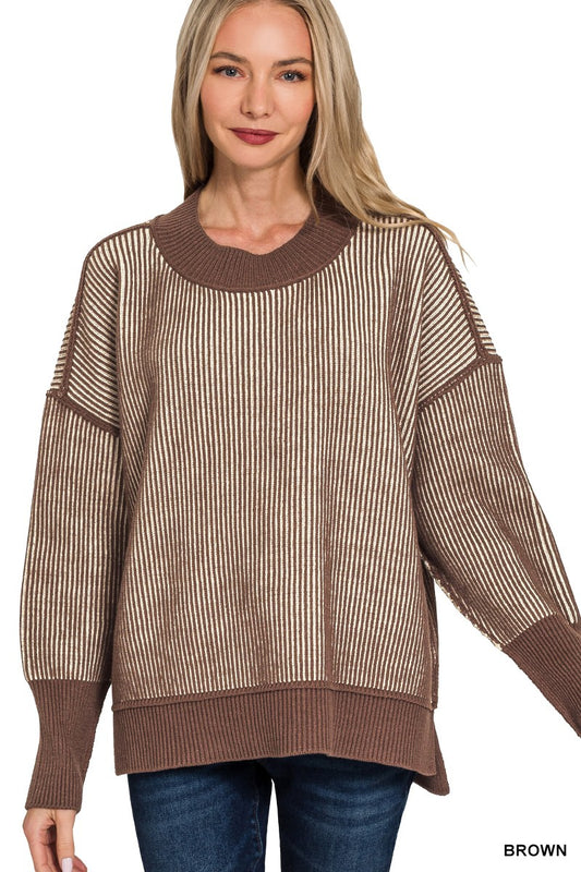 Canyon Line Two-Tone Sweater
